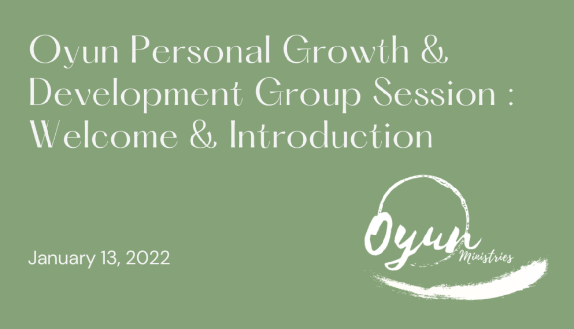 Personal Development Group Intro